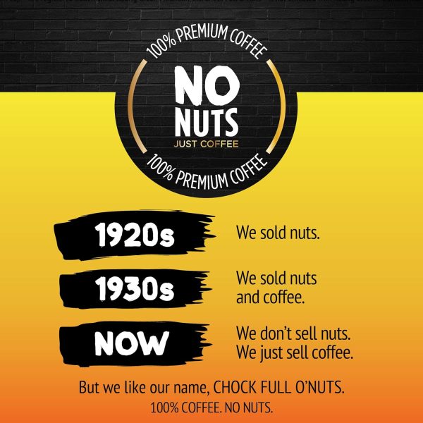 Chock Full o’Nuts Original Medium Roast Ground Coffee - Rich, Smooth, and Full-Bodied Gourmet Coffee (30.5 Oz Can) for an Indulgent Brew Experience! - Image 6