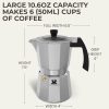 Elevate Your Camping Experience with the Cafe Du Chateau 6-Cup Espresso Maker: Stylish Percolator with Transparent Lid, High-Gloss Finish, & Coffee Clip Spoon! - Image 7