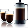 Indulge in Bold Flavor with the Bodum 34 oz Brazil French Press Coffee Maker - Premium High-Heat Borosilicate Glass Design in Elegant Black, Crafted in Portugal - Image 7