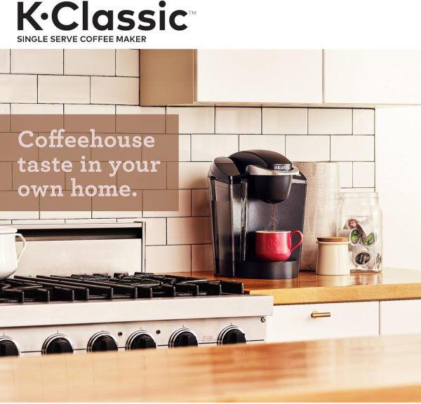 Experience the Perfect Brew with the Keurig K-Classic Single Serve Coffee Maker – Customizable Brew Sizes, 48oz Removable Reservoir – Sleek Black Design - Image 8