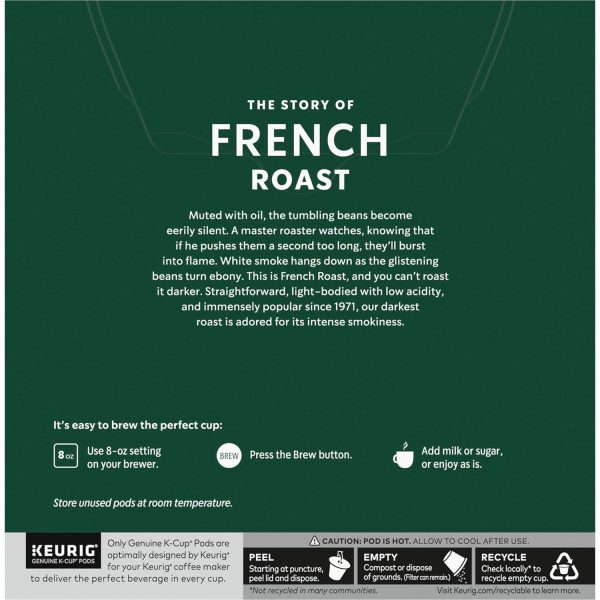 Starbucks Dark Roast K-Cup Coffee Pods - Bold French Roast, 100% Arabica - 32 Count Box for Rich Flavor and Convenience - Image 7