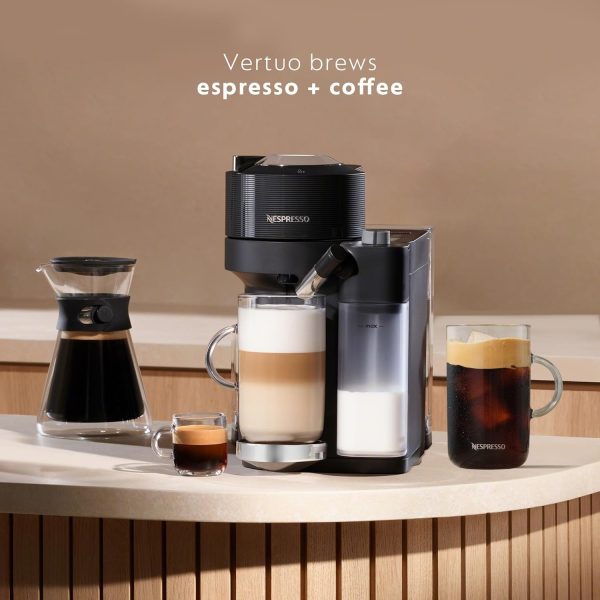 Indulge in Coffee Perfection: Nespresso Vertuo Lattissima by De'Longhi - Sleek Black Espresso Machine - Image 3