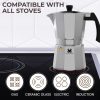 Elevate Your Camping Experience with the Cafe Du Chateau 6-Cup Espresso Maker: Stylish Percolator with Transparent Lid, High-Gloss Finish, & Coffee Clip Spoon! - Image 6