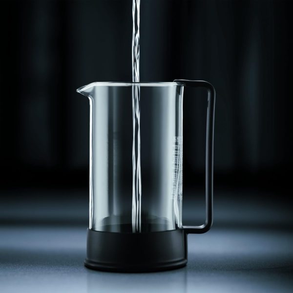 Indulge in Bold Flavor with the Bodum 34 oz Brazil French Press Coffee Maker - Premium High-Heat Borosilicate Glass Design in Elegant Black, Crafted in Portugal - Image 4