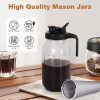 64 oz Cold Brew Coffee Maker – Durable Glass Pitcher with Stainless Steel Filter, Pour Spout Handle, and Airtight Leak-Proof Design for Iced Coffee, Tea, and Lemonade! - Image 2