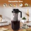 64 oz Cold Brew Coffee Maker – Durable Glass Pitcher with Stainless Steel Filter, Pour Spout Handle, and Airtight Leak-Proof Design for Iced Coffee, Tea, and Lemonade! - Image 5