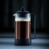Indulge in Bold Flavor with the Bodum 34 oz Brazil French Press Coffee Maker - Premium High-Heat Borosilicate Glass Design in Elegant Black, Crafted in Portugal - Image 6