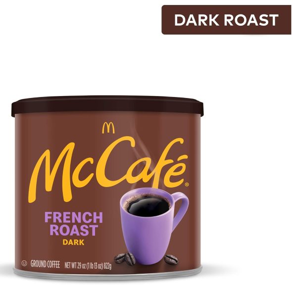 Indulge in McCafe French Roast - Bold Dark Roast Ground Coffee, 29 oz Canister for an Exceptional Coffee Experience! - Image 5