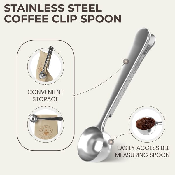Elevate Your Camping Experience with the Cafe Du Chateau 6-Cup Espresso Maker: Stylish Percolator with Transparent Lid, High-Gloss Finish, & Coffee Clip Spoon! - Image 8