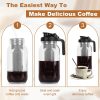 64 oz Cold Brew Coffee Maker – Durable Glass Pitcher with Stainless Steel Filter, Pour Spout Handle, and Airtight Leak-Proof Design for Iced Coffee, Tea, and Lemonade! - Image 4