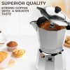 Elevate Your Camping Experience with the Cafe Du Chateau 6-Cup Espresso Maker: Stylish Percolator with Transparent Lid, High-Gloss Finish, & Coffee Clip Spoon! - Image 2