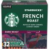 Starbucks Dark Roast K-Cup Coffee Pods - Bold French Roast, 100% Arabica - 32 Count Box for Rich Flavor and Convenience