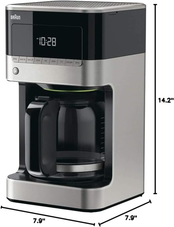 Braun BrewSense KF7150BK 12-Cup Drip Coffee Maker – Sleek Black Design for Perfectly Brewed Coffee Every Time! - Image 3