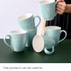 17 oz DOWAN Turquoise Coffee Mug Gift Set – Perfect for Dad! Ceramic Coffee, Tea & Cocoa Cups – Set of 6 Stylish Mugs for Men and Women - Image 5