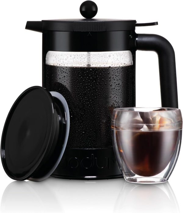 Craft the Perfect Cold Brew at Home with the Bodum 51oz Cold Brew Coffee Maker - Stylish Black Design, Made in Portugal! - Image 4