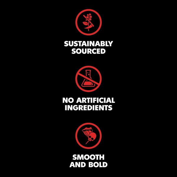 Death Wish Coffee Co. Organic Fair Trade Espresso Roast - Bold Ground Coffee, 14oz Pack for the Ultimate Caffeine Boost! - Image 3