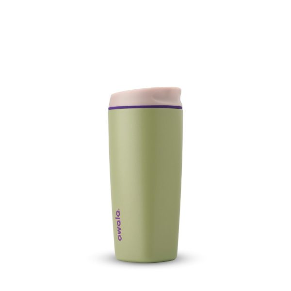 Stay Refreshed with Owala SmoothSip 20 oz Insulated Stainless Steel Coffee Tumbler - Eco-Friendly Reusable Hot & Iced Coffee Cup in Vibrant Hip Cactus Green!