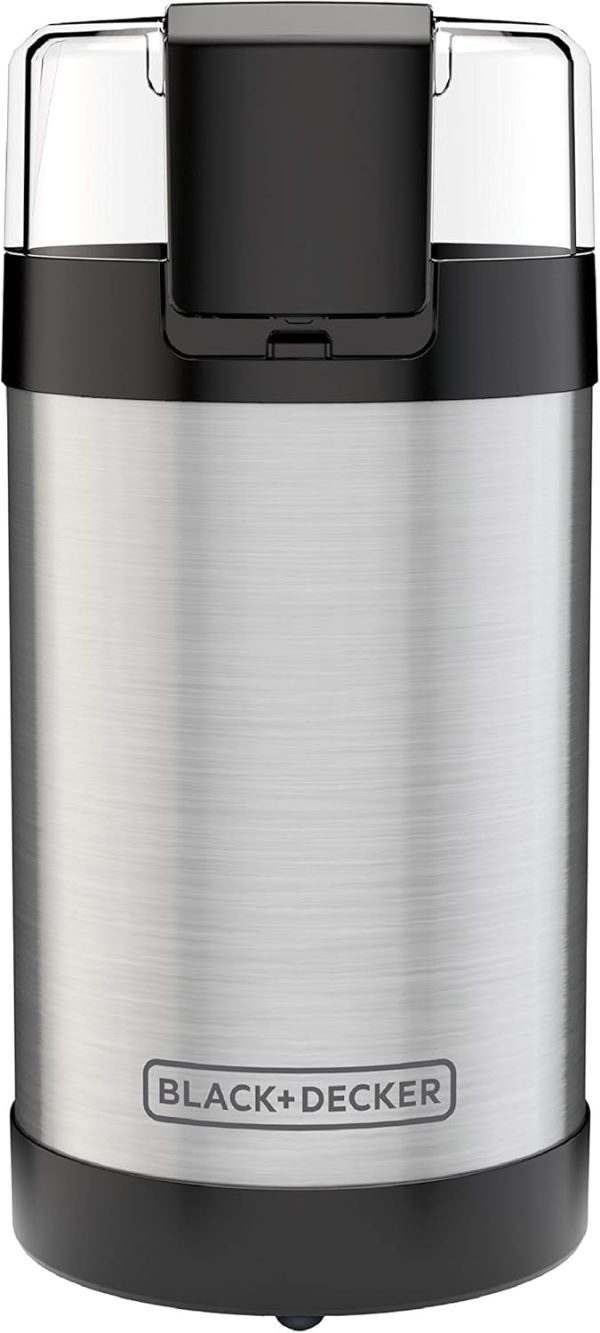 Unlock Fresh Flavors with the BLACK+DECKER One Touch Coffee & Spice Grinder - 2/3 Cup Capacity, Easy Push-Button Control, Powerful 150 Watts & Durable Stainless Steel Blades! - Image 8
