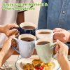 Chic Blue Porcelain Coffee Mugs Set of 6 – 13oz Ceramic Cups for Tea, Latte, Cappuccino & More – Dishwasher & Microwave Safe Gift Set - Image 5