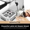 CHULUX Slim Espresso Machine: 20 Bar Semi-Automatic Coffee Maker with Milk Frother Steam Wand – Perfect for Home Cappuccinos and Lattes! - Image 4