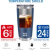 Stay Refreshed on the Go: WETOWETO 20oz Navy Blue Stainless Steel Vacuum Insulated Coffee Travel Mug – Double Wall Powder Coated Thermal Cup with Lid for Outdoor Adventures - 1 Pack - Image 5