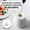 Zulay Kitchen Electric Milk Frother Wand - Durable Handheld Drink Mixer with AA Duracell Batteries - Effortless Cleanup Milk Frother & Mini Blender for Perfect Coffee & Lattes - Sleek Black Design - Image 2