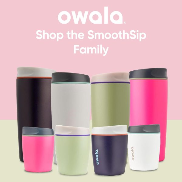 Stay Refreshed with Owala SmoothSip 20 oz Insulated Stainless Steel Coffee Tumbler - Eco-Friendly Reusable Hot & Iced Coffee Cup in Vibrant Hip Cactus Green! - Image 6