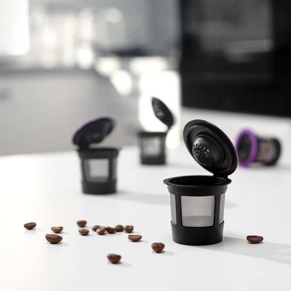 Ultimate 4-Pack of Black Reusable K Cups for Keurig Coffee Makers - BPA-Free, Universal Fit Refillable Coffee Filters for 1.0 & 2.0 Models - Image 5