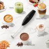 Zulay Kitchen Electric Milk Frother Wand - Durable Handheld Drink Mixer with AA Duracell Batteries - Effortless Cleanup Milk Frother & Mini Blender for Perfect Coffee & Lattes - Sleek Black Design - Image 5