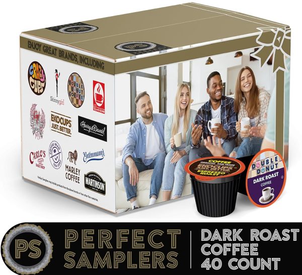 Bold Dark Roast Coffee Pod Variety Pack - Perfect Samplers for Keurig K-Cup Makers | 40 Count of Rich Flavor - Image 2