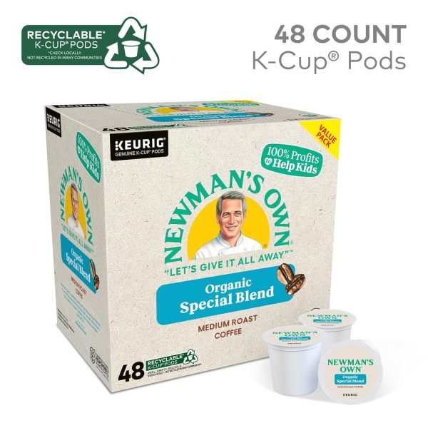 Discover the Rich Flavor of Newman's Own Organics Medium Roast Coffee Pods - 48 Single-Serve Keurig K-Cups for Your Perfect Brew! - Image 2