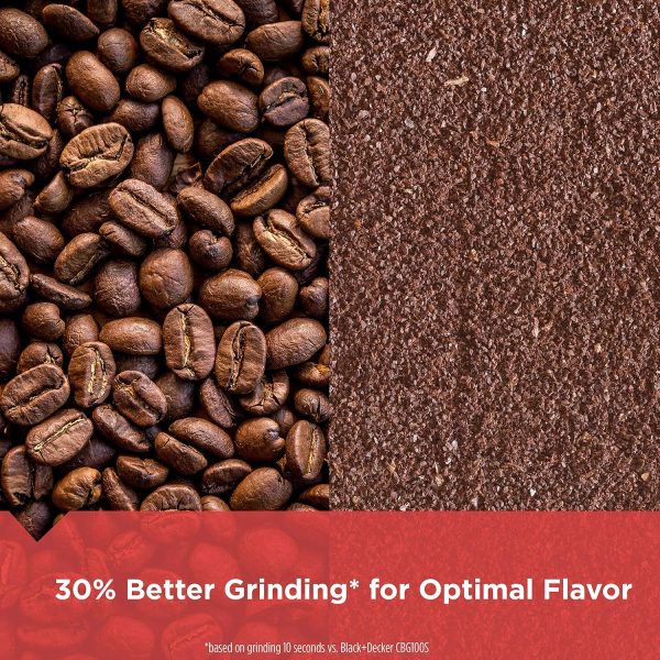 Unlock Fresh Flavors with the BLACK+DECKER One Touch Coffee & Spice Grinder - 2/3 Cup Capacity, Easy Push-Button Control, Powerful 150 Watts & Durable Stainless Steel Blades! - Image 2