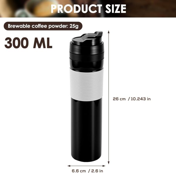<p><strong>SHANGSKY Portable Coffee Press – Travel-Friendly Coffee Maker & Single Serve Espresso Brewer (300 ML) for Hot & Cold Beverage Lovers!</strong></p> - Image 5