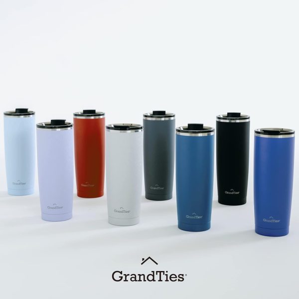 <p><strong>GRANDTIES 20oz Cobalt Blue Insulated Coffee Tumbler | Reusable Double-Walled Stainless Steel Travel Mug with Leak-Proof Tritan Lid | Perfect for Hot & Cold Beverages!</strong></p> - Image 8