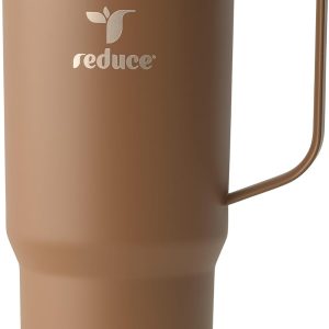 Stay Refreshed with the REDUCE 24 oz Hot1 Vacuum Insulated Mug – Perfect for Tea, Coffee & More! Featuring Flo-Motion Lid & Handle, Fits in Cupholders, & Keeps Beverages Hot for Up to 8 Hours!