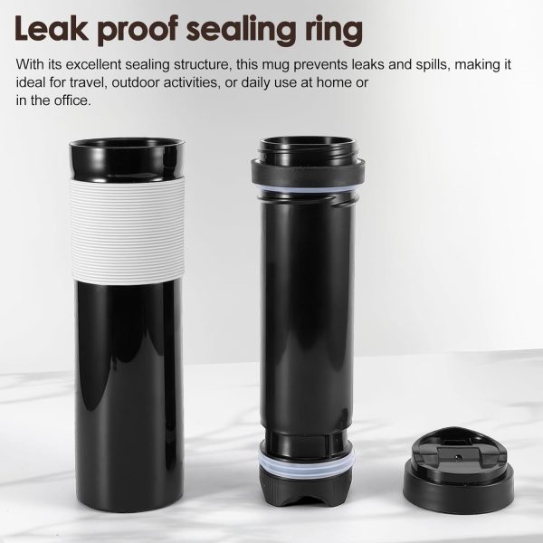 <p><strong>SHANGSKY Portable Coffee Press – Travel-Friendly Coffee Maker & Single Serve Espresso Brewer (300 ML) for Hot & Cold Beverage Lovers!</strong></p> - Image 6