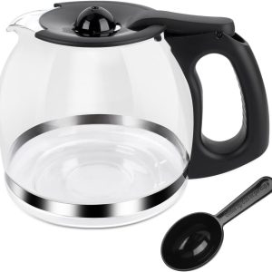Replacement 12-Cup Coffee Carafe for Mr. Coffee Makers – Fits PLD12 & PLD12-RB Series with Black Handle