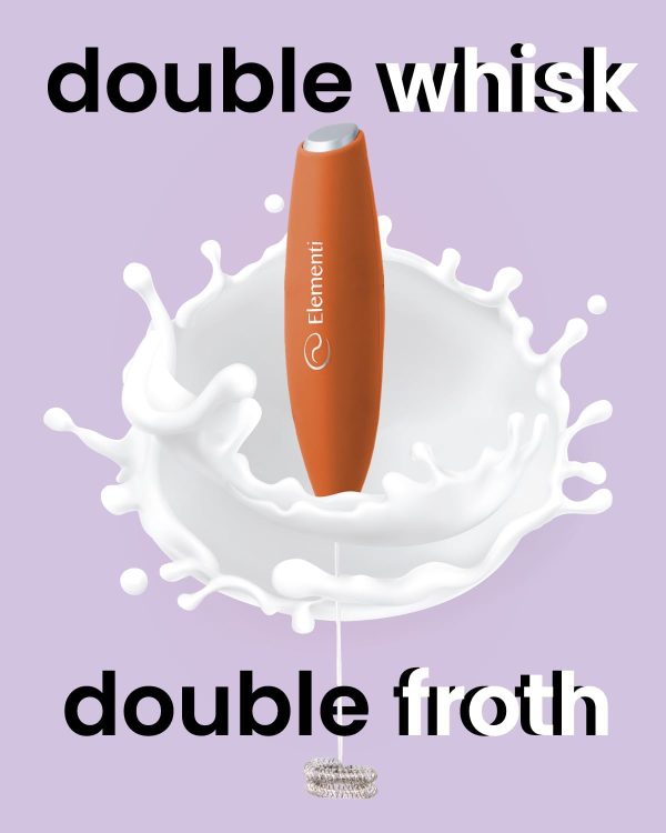<p><strong>Elementi Electric Milk Frother Wand – Effortless Handheld Stirrer for Creamy Coffee, Smoothies & Protein Shakes – Durable & Powerful Mini Whisk in Vibrant Orange</strong></p> - Image 7