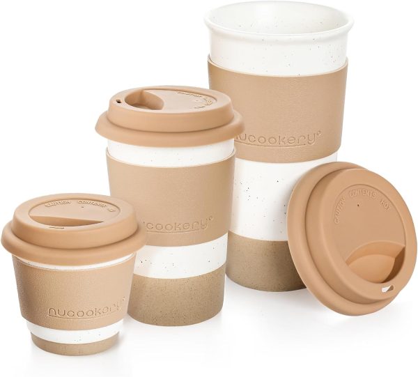 <p>Sure! Here’s a more engaging and SEO-friendly title for your product:</p>
<p><strong>Nucookery Ceramic Travel Coffee Mug Set – Stylish Insulated Tumblers with Silicone Lid & Sleeve | Reusable Perfect Gift for Coffee Lovers | Microwave Safe Cappuccino, Tea, & Latte Cups – Elegant White Design for Men & Women</strong></p>