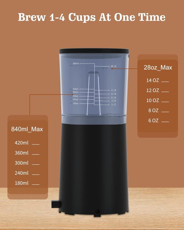 All-in-One Single Serve Coffee Maker: Brew K-Cups & Ground Coffee with Milk Frother & Grinder | 30 oz Removable Water Reservoir | Flexible 6-14 oz Brew Sizes | Perfect Home Coffee Machine - Image 9