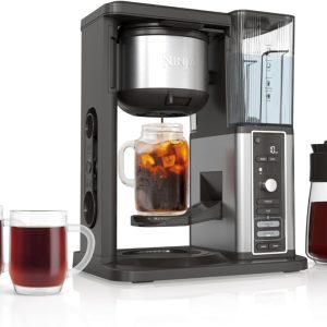 Revitalize Your Coffee Experience: Ninja CM371 Hot & Iced XL Coffee Maker with Rapid Cold Brew - 4 Brew Styles, 8 Size Options from Small Cup to Travel Mug, Single-Serve & 12-Cup Carafe, Permanent Filter & Removable Reservoir (Renewed)