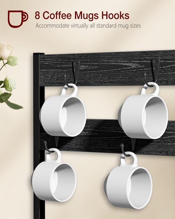 Stylish Coffee Pod Drawer for K-Cups | Holds 35 Pods | Sleek Organizer & Coffee Maker Stand with Storage Drawer | Durable Black Design - Image 6