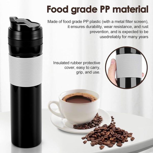 <p><strong>SHANGSKY Portable Coffee Press – Travel-Friendly Coffee Maker & Single Serve Espresso Brewer (300 ML) for Hot & Cold Beverage Lovers!</strong></p> - Image 7