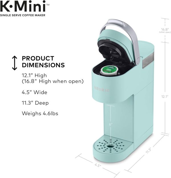 Enjoy Fresh Brews Anywhere with the Keurig K-Mini Single Serve Coffee Maker in Oasis Color - Image 2