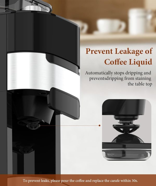 <p><strong>Joy Pebble 10-Cup Drip Coffee Maker: Programmable Touch-Screen Machine with Built-in Grinder, 8 Grind Settings, Reusable Filter, and Keep Warm Plate – Enjoy Fresh Brew with 50.7oz Capacity!</strong></p> - Image 7