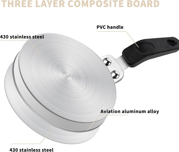 Upgrade Your Brewing: MERMOO YILAN 13cm Heat Diffuser for Induction Cooktops – Perfect Adapter Plate for Moka Pots & Coffee Makers - Image 2