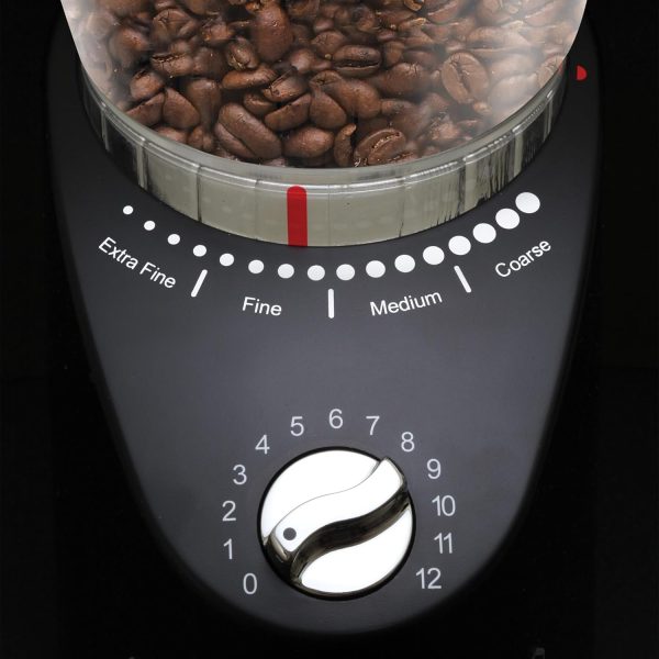 Capresso Infinity Plus Conical Burr Coffee Grinder - Sleek Black Design for Perfectly Ground Coffee Every Time! - Image 7