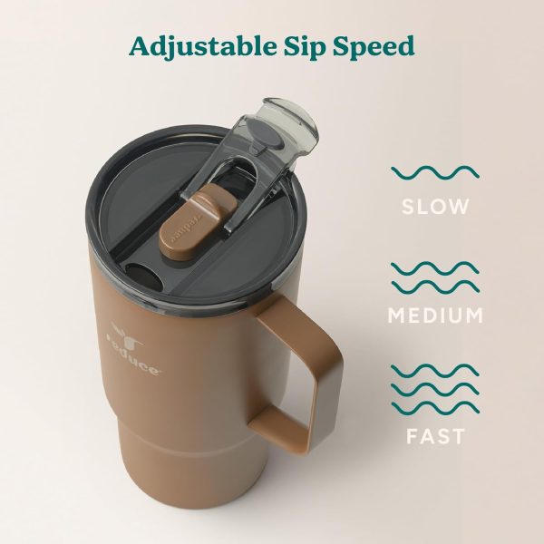 Stay Refreshed with the REDUCE 24 oz Hot1 Vacuum Insulated Mug – Perfect for Tea, Coffee & More! Featuring Flo-Motion Lid & Handle, Fits in Cupholders, & Keeps Beverages Hot for Up to 8 Hours! - Image 5