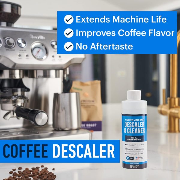 Revitalize Your Coffee Experience with Our 8-Use Descaling Solution for Breville, Keurig, Nespresso, DeLonghi & More—Powerful Liquid Cleaner for Automatic Coffee Makers & Espresso Machines! - Image 2