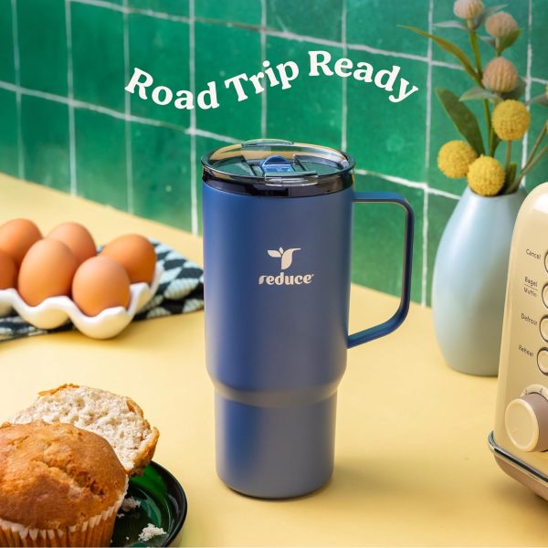 Stay Refreshed with the REDUCE 24 oz Hot1 Vacuum Insulated Mug – Perfect for Tea, Coffee & More! Featuring Flo-Motion Lid & Handle, Fits in Cupholders, & Keeps Beverages Hot for Up to 8 Hours! - Image 6